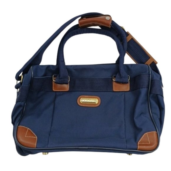 Vintage Handbags - VINTAGE Jaguar Duffel Bag Blue Gym Work Retro Multi Compartment Travel Bag